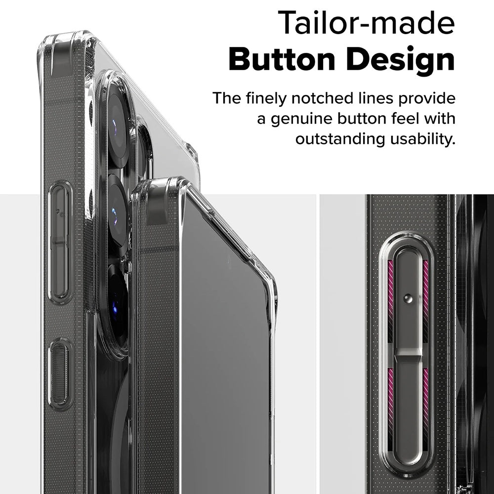 Husa de protectie Ringke Fusion MagSafe compatibil cu Samsung Galaxy S25 Ultra, Transparent Mat