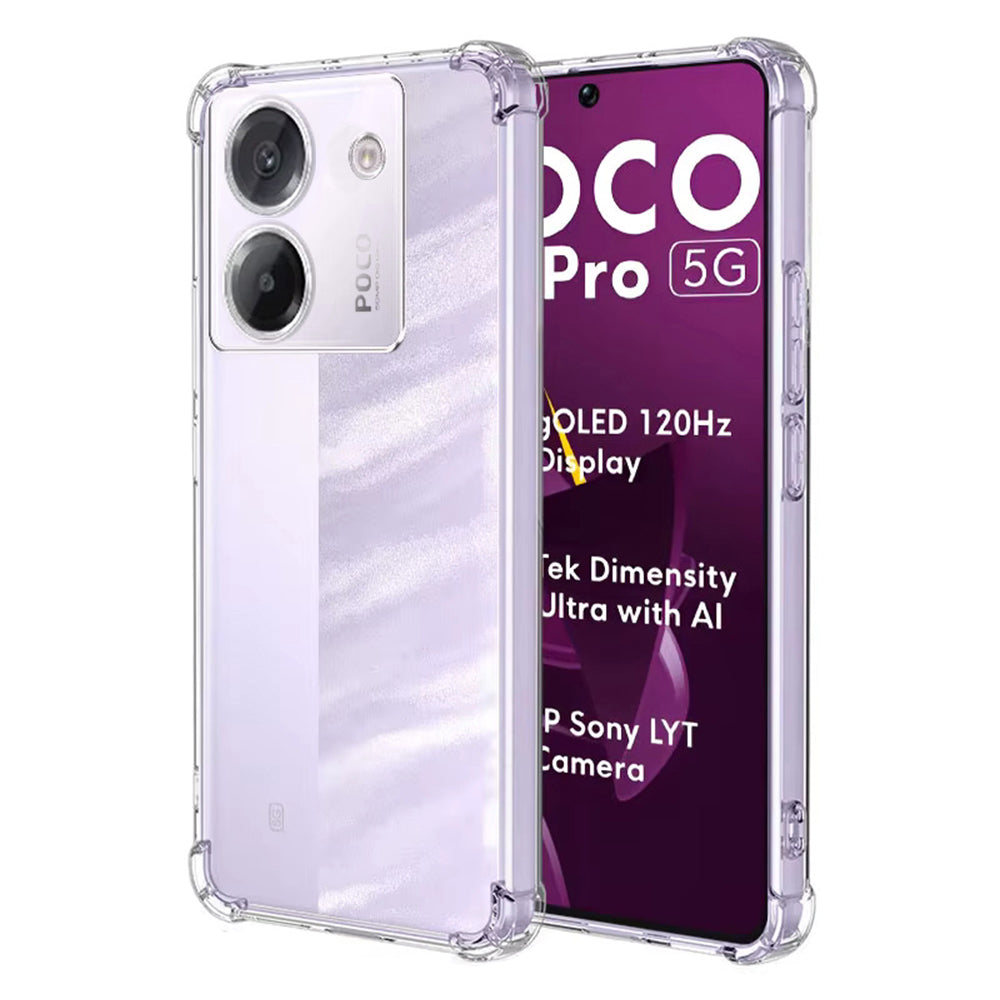 Husa de protectie Techsuit Shockproof Clear Silicone compatibil cu Xiaomi Poco M7 Pro 5G, Transparent