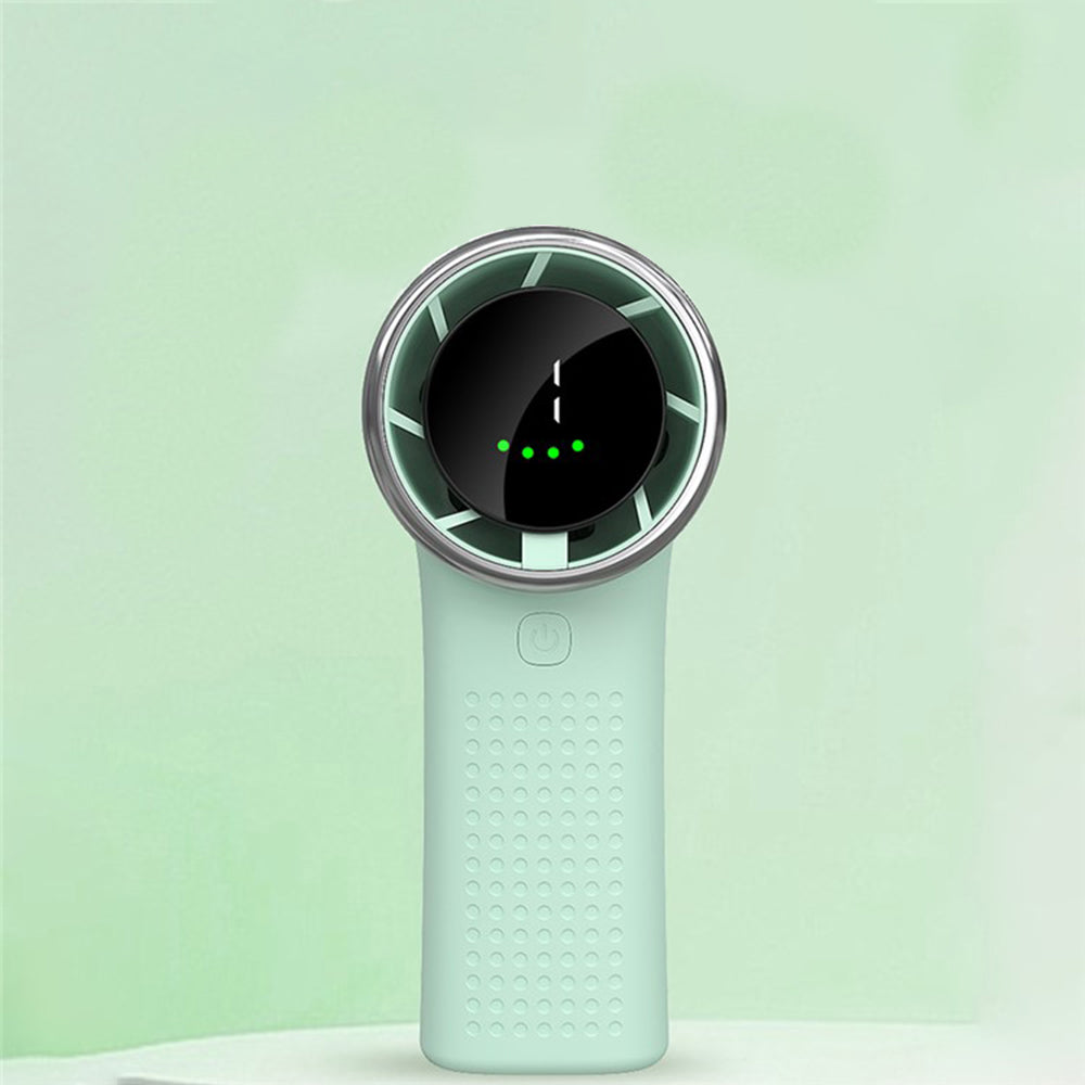 Techsuit Premium Mini Hand Fan (A8), with LED Digital Display, USB-C Rechargeable, 5 Wind Speeds, 3600mAh, Negru