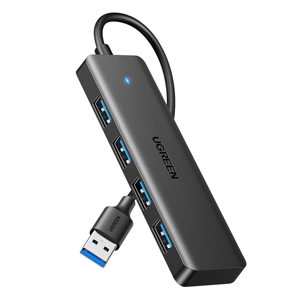 Hub/Dock Ugreen Docking Station CM219 (25851), USB3.0 Male to 4x USB-A, 5Gbps, Indicator Light, 0.15m, Negru