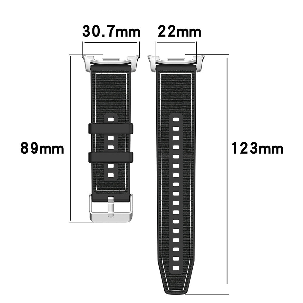 Curea smartwatch Techsuit Watchband (W051) compatibil cu Samsung Galaxy Watch8 40mm/Watch8 44mm/Watch8 Classic, Negru