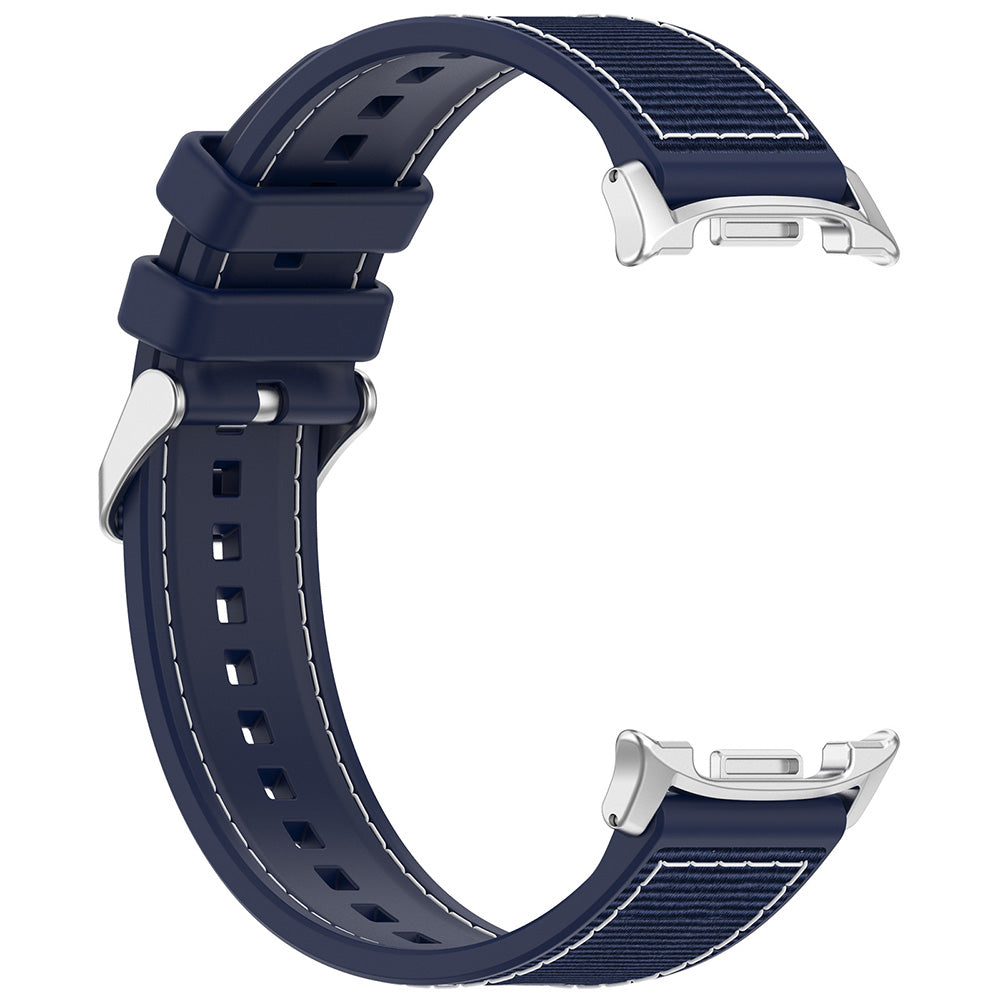 Curea smartwatch Techsuit Watchband (W051) compatibil cu Samsung Galaxy Watch8 40mm/Watch8 44mm/Watch8 Classic, Albastru Inchis