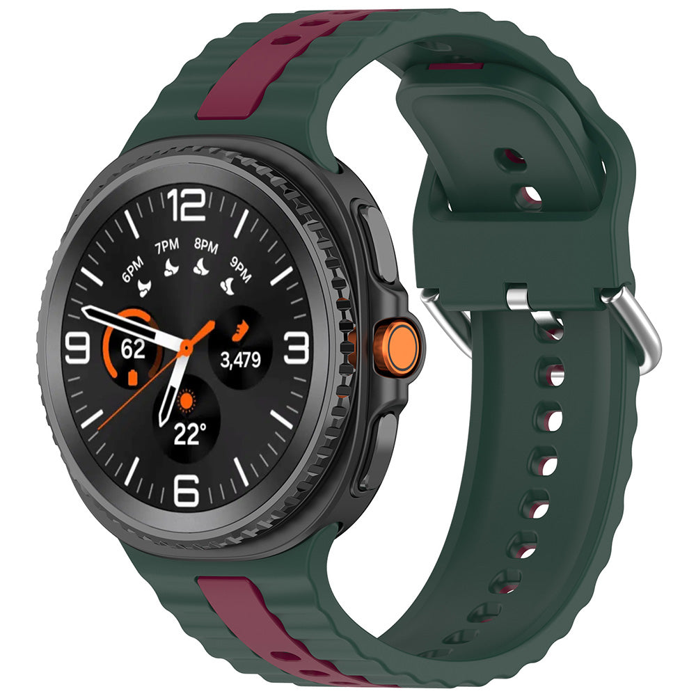 Curea smartwatch Techsuit Watchband (W078) compatibil cu Samsung Galaxy Watch8 40mm/Watch8 44mm/Watch8 Classic, Bleumarin Emerald