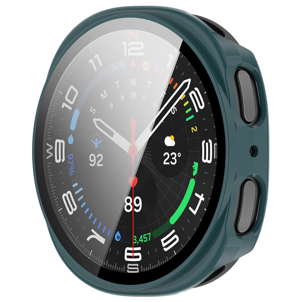 Folie de protectie smartwatch Techsuit Defense360 Pro + Screen Protector compatibil cu Samsung Galaxy Watch8 44mm, Deep Teal