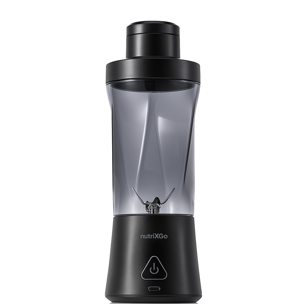 Gadget Techsuit Premium Mini Portable Blender nutriXGo (BP1), with Type-C Cable, Rechargeable, 700ml, 20000rpm, 6000mAh, Negru