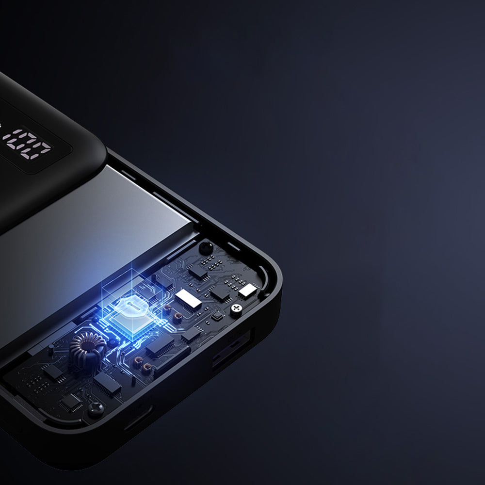 Baterie externa Ugreen PB311 (25742), Fast Charging, LED Display, 10000mAh, USB, Type-C, PD3.0, 20W, 5V/3A, Negru