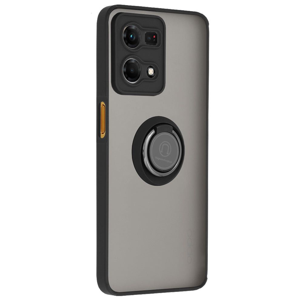 Husa de protectie Techsuit Glinth compatibil cu Oppo Reno7 4G, Negru