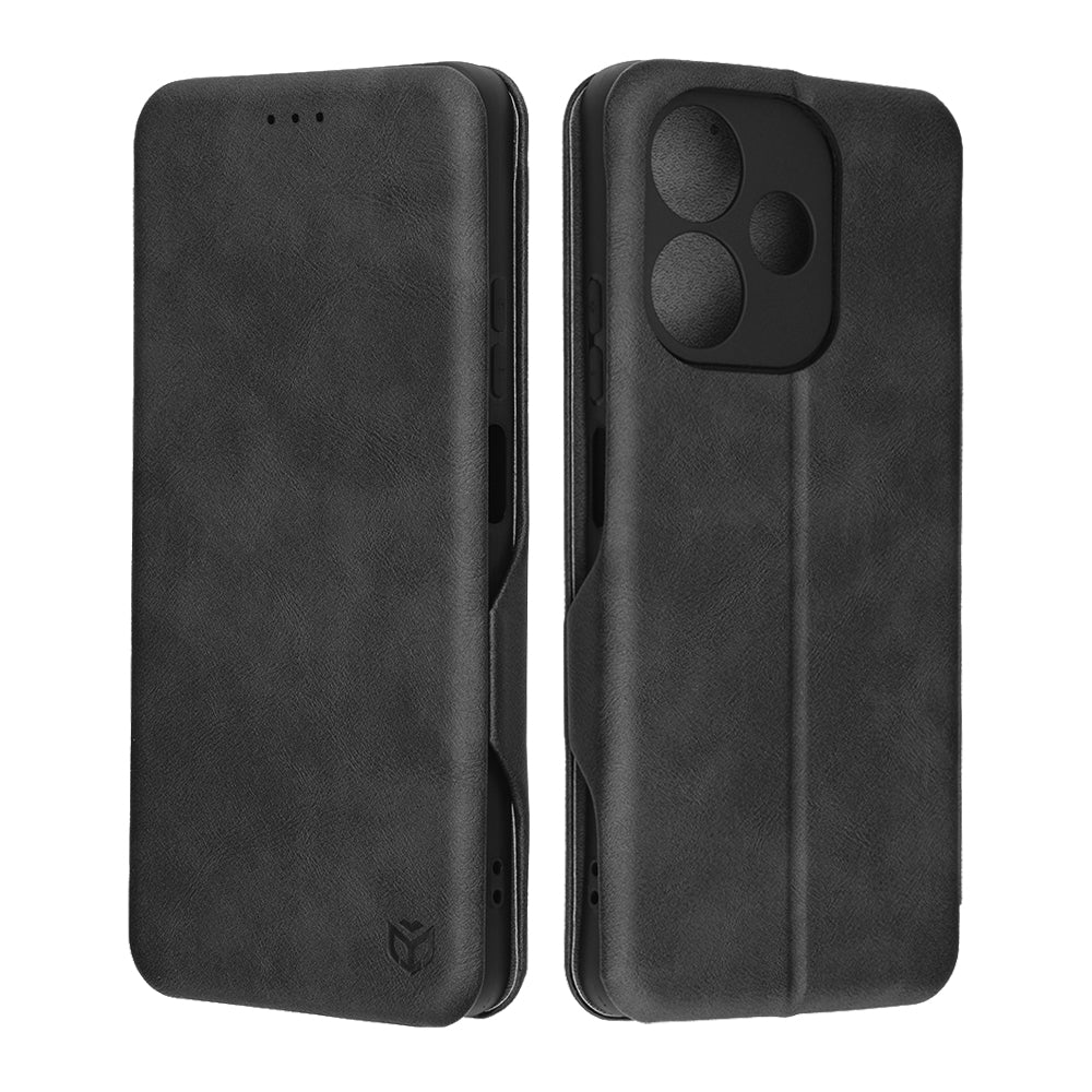 Husa de protectie Techsuit Safe Wallet Plus compatibil cu Oppo A5 Pro 4G / A5 Pro 5G, Negru