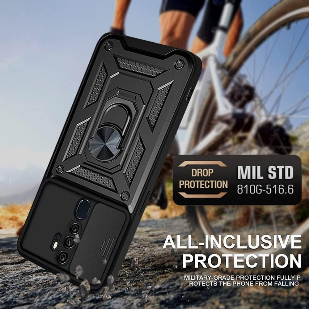 Husa de protectie Techsuit CamShield Series compatibil cu Oppo A5 4G / A5 5G, Negru