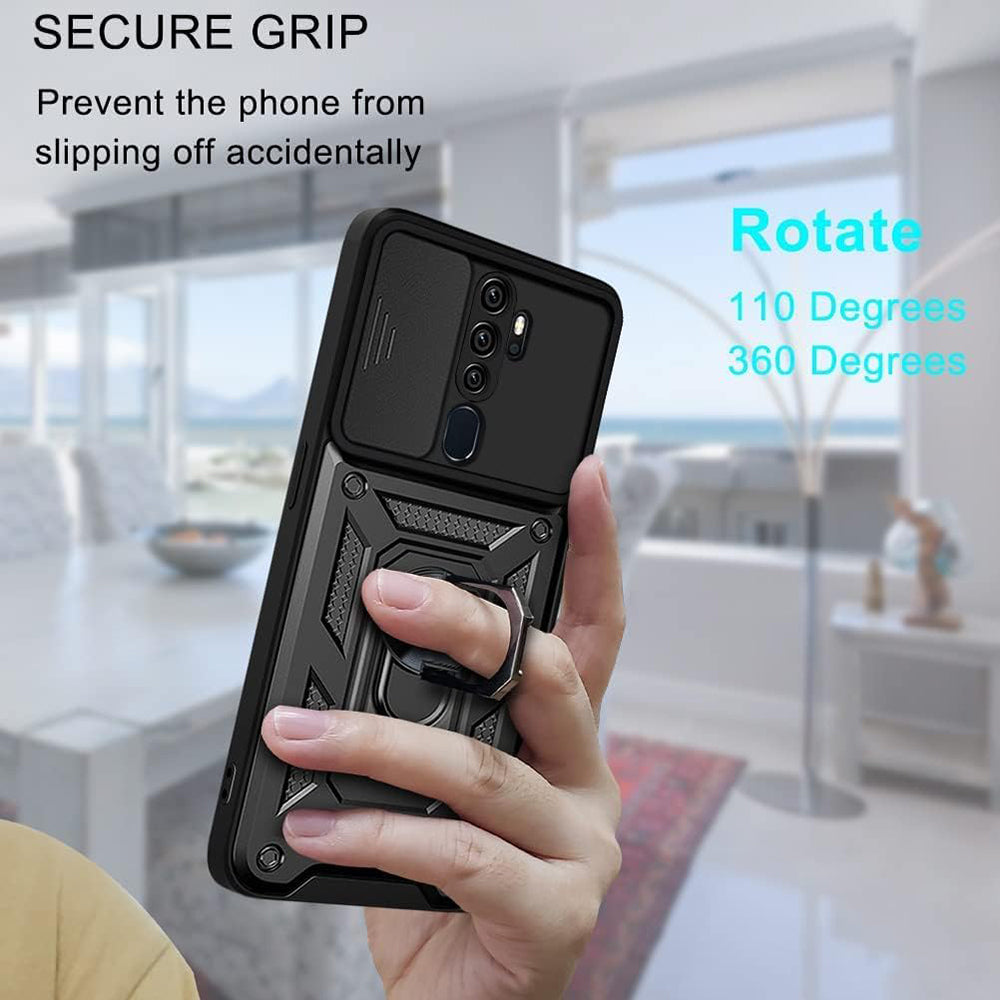 Husa de protectie Techsuit CamShield Series compatibil cu Oppo A5 4G / A5 5G, Negru