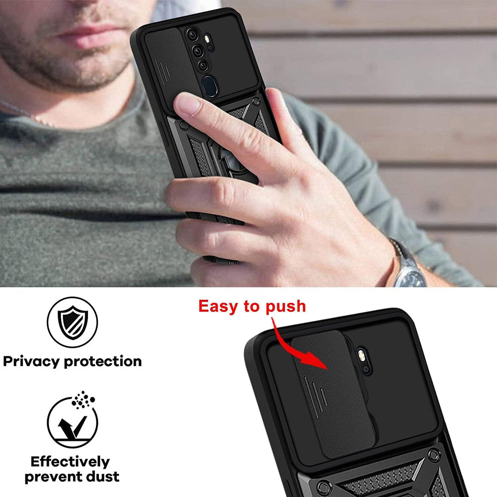 Husa de protectie Techsuit CamShield Series compatibil cu Oppo A5 4G / A5 5G, Negru