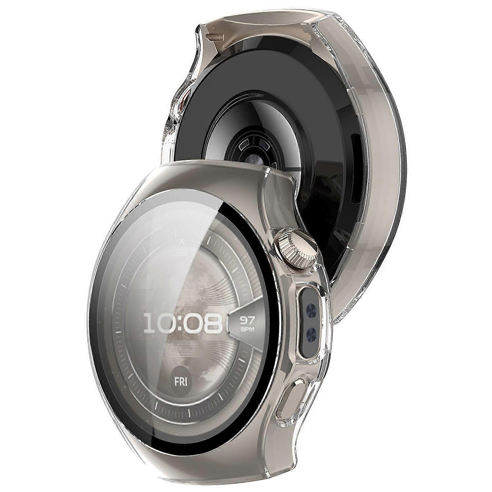 Folie de protectie smartwatch Techsuit Defense360 Pro + Screen Protector compatibil cu Huawei Watch 5 46mm, Transparent