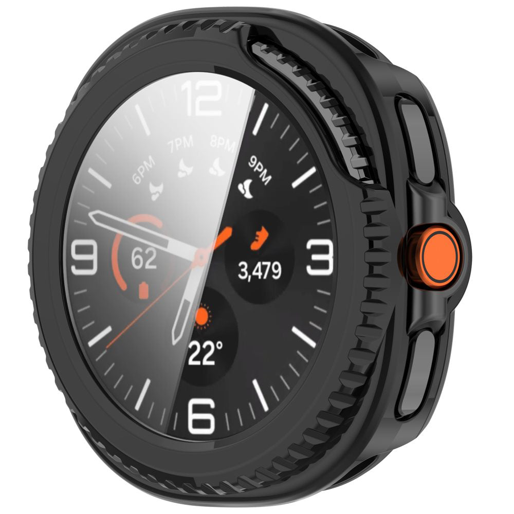 Folie de protectie smartwatch Techsuit Defense360 Pro + Screen Protector compatibil cu Samsung Galaxy Watch8 Classic, Negru