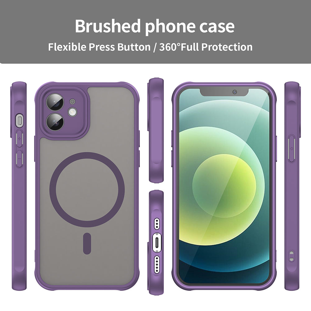 Husa de protectie Techsuit HaloFrost II MagSafe compatibil cu iPhone 12, Mov