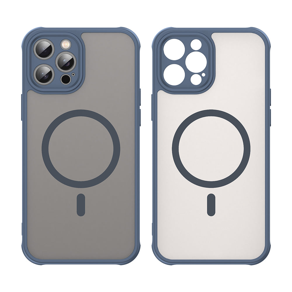 Husa de protectie Techsuit HaloFrost II MagSafe compatibil cu iPhone 12 Pro Max, Bleumarin