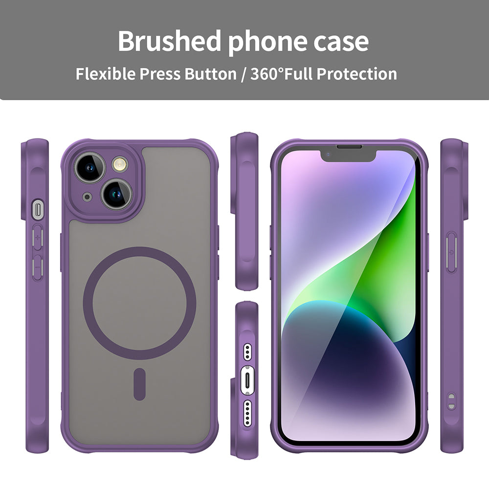 Husa de protectie Techsuit HaloFrost II compatibil MagSafe, compatibil cu iPhone 13, Mov