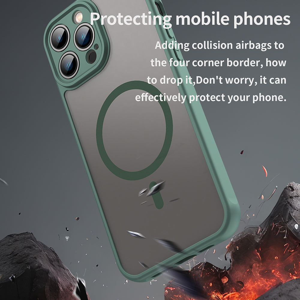 Husa de protectie Techsuit HaloFrost II MagSafe compatibil cu iPhone 13 Pro, Verde