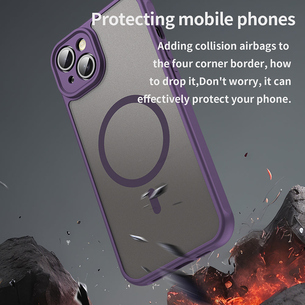 Husa de protectie Techsuit HaloFrost II MagSafe compatibil cu iPhone 14 Plus, Mov