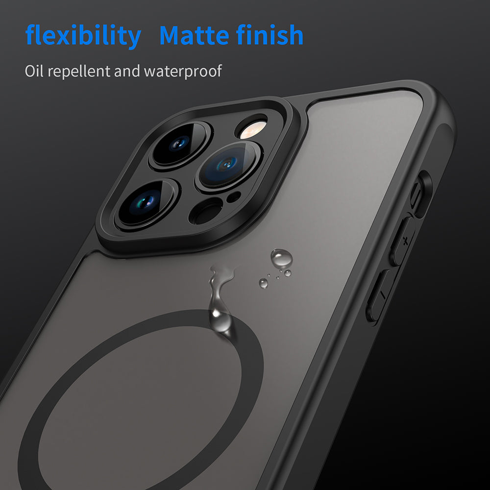 Husa de protectie Techsuit HaloFrost II MagSafe compatibil cu iPhone 14 Pro Max, Negru