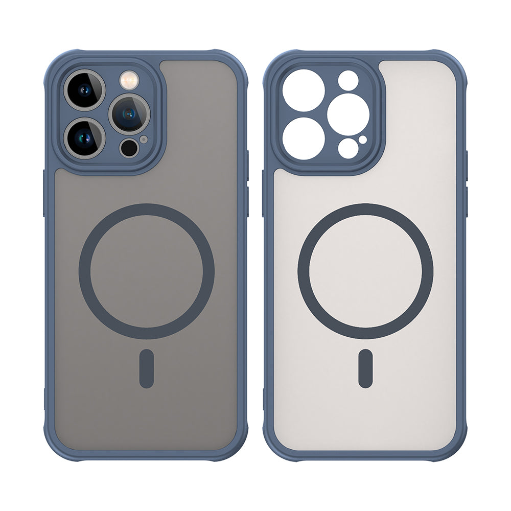 Husa de protectie Techsuit HaloFrost II MagSafe compatibil cu iPhone 14 Pro Max, Bleumarin