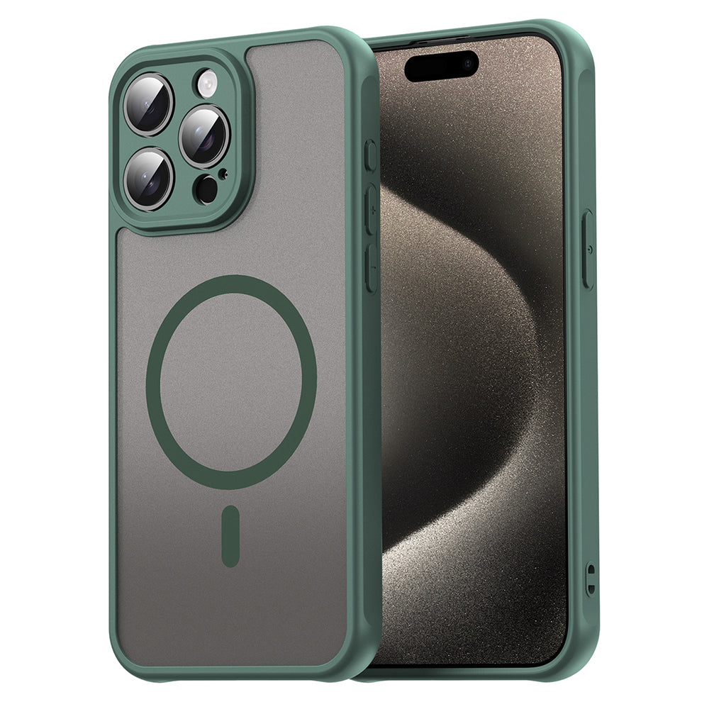 Husa de protectie Techsuit HaloFrost II MagSafe compatibil cu iPhone 15 Pro, Verde
