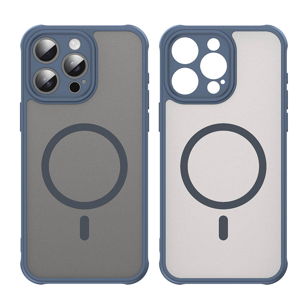 Husa de protectie Techsuit HaloFrost II MagSafe compatibil cu iPhone 15 Pro Max, Bleumarin