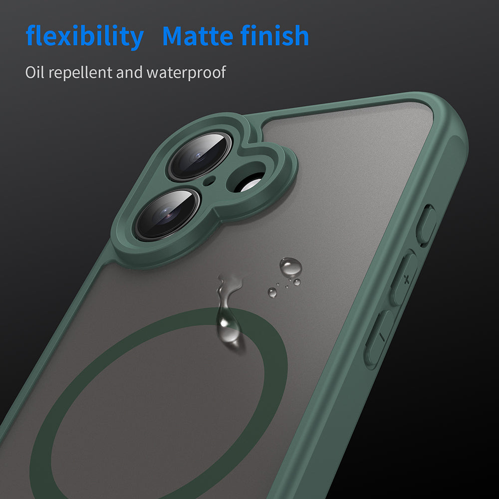 Husa de protectie Techsuit HaloFrost II MagSafe compatibil cu iPhone 16, Verde