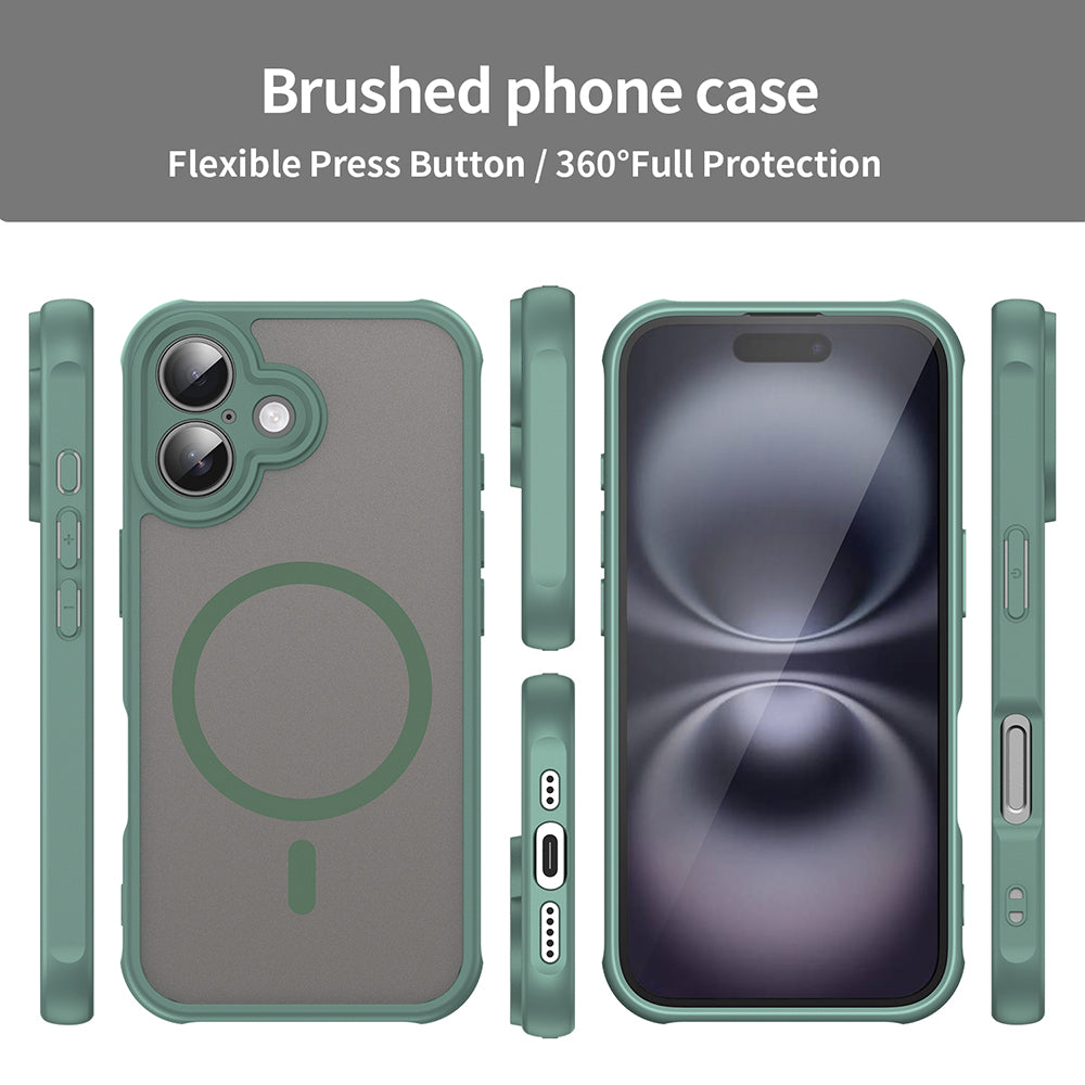 Husa de protectie Techsuit HaloFrost II MagSafe compatibil cu iPhone 16 Plus, Verde