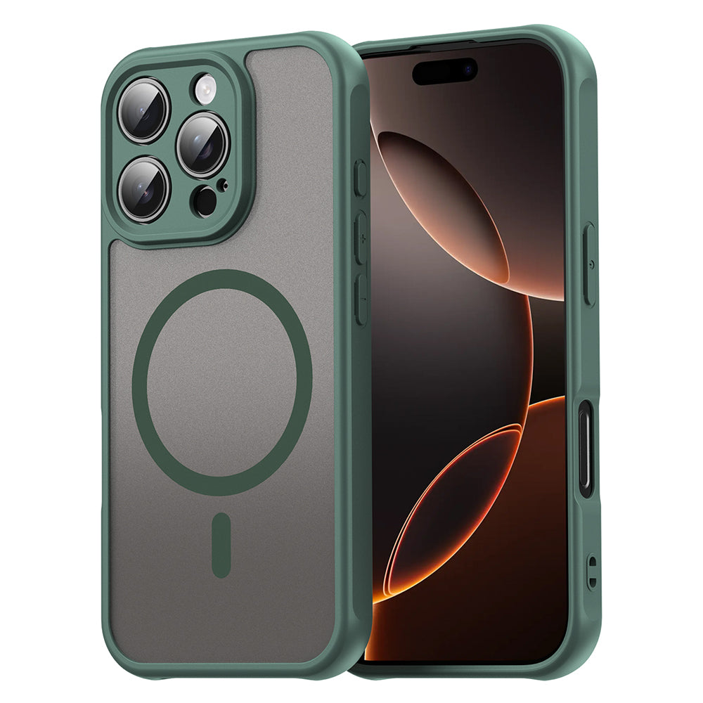 Husa de protectie Techsuit HaloFrost II MagSafe compatibil cu iPhone 16 Pro, Verde