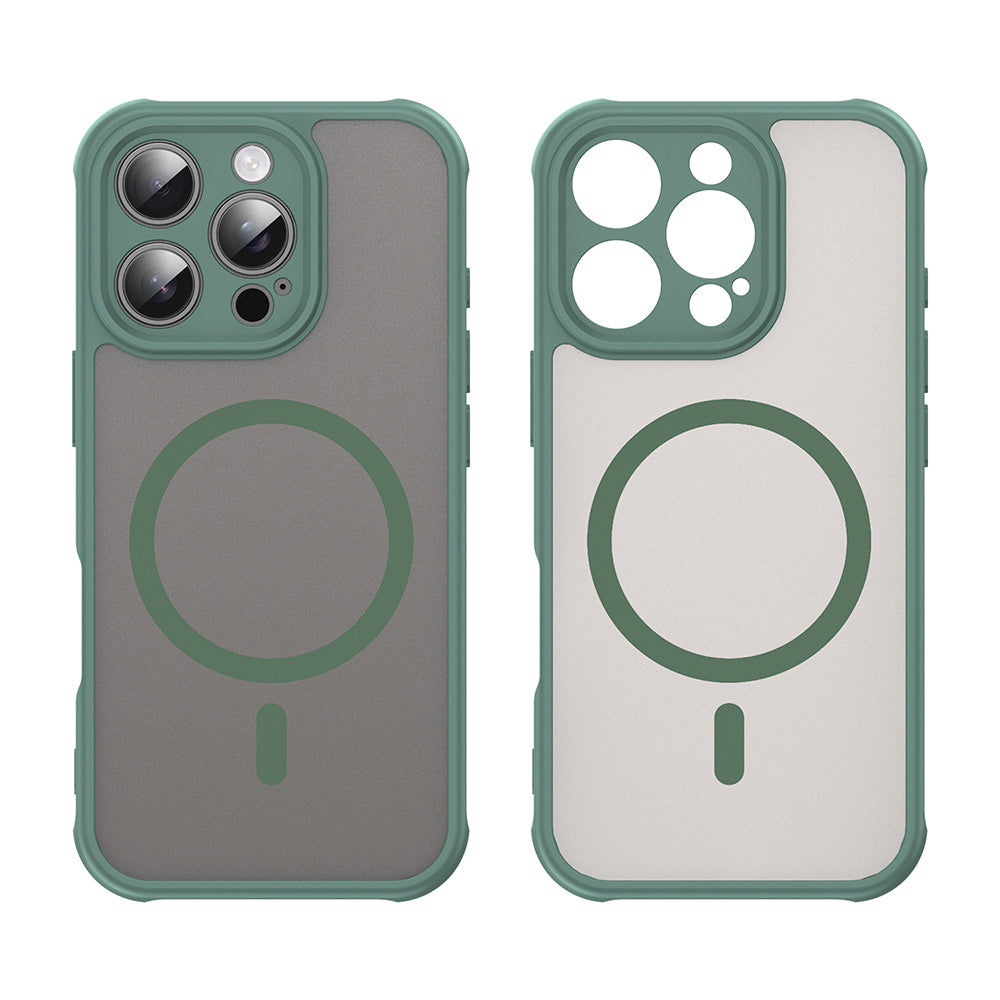 Husa de protectie Techsuit HaloFrost II MagSafe compatibil cu iPhone 16 Pro, Verde