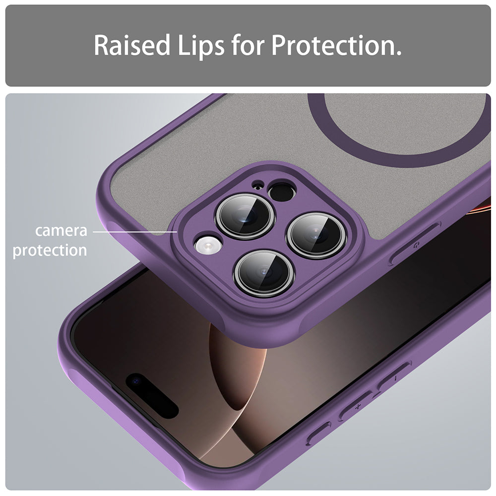 Husa de protectie Techsuit HaloFrost II MagSafe compatibil cu iPhone 16 Pro, Mov