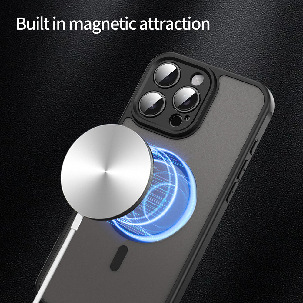 Husa de protectie Techsuit HaloFrost II MagSafe compatibil cu iPhone 16 Pro Max, Negru
