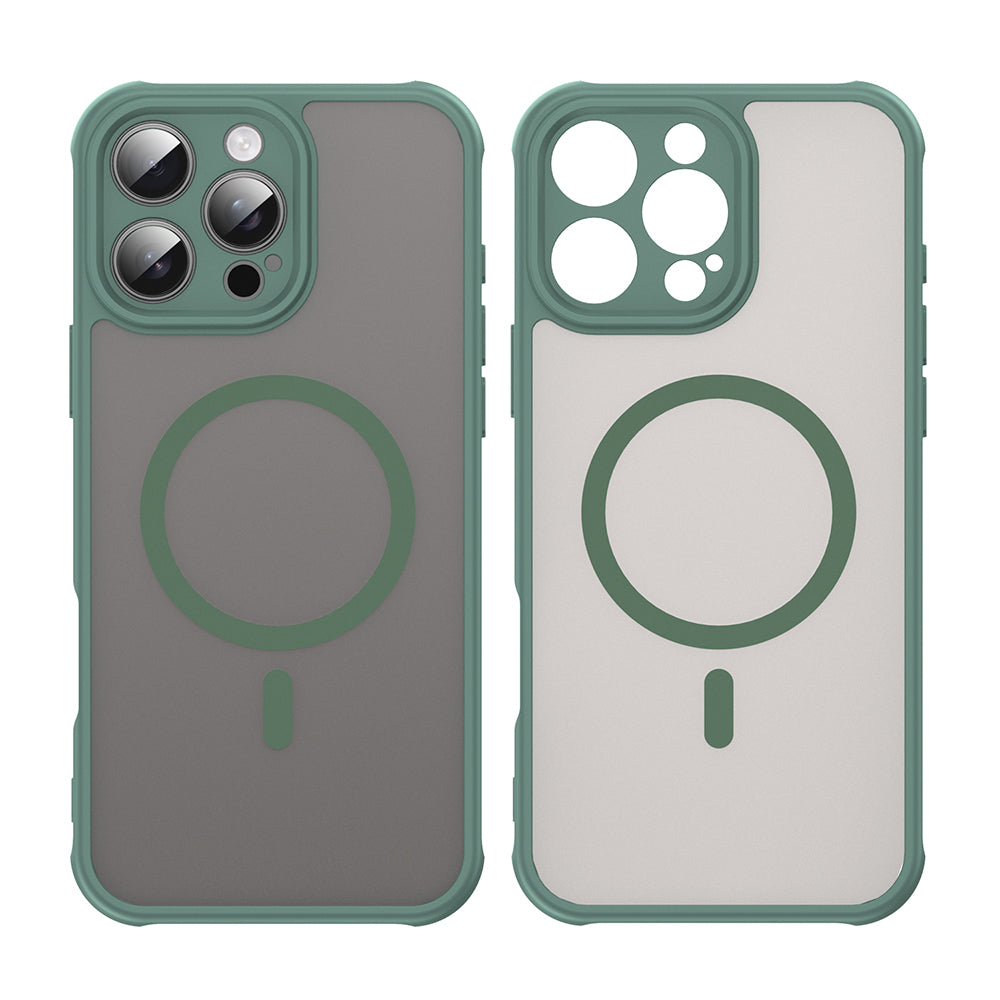 Husa de protectie Techsuit HaloFrost II MagSafe compatibil cu iPhone 16 Pro Max, Verde