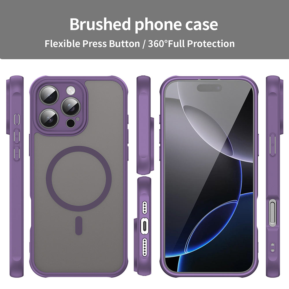 Husa de protectie Techsuit HaloFrost II MagSafe compatibil cu iPhone 16 Pro Max, Mov