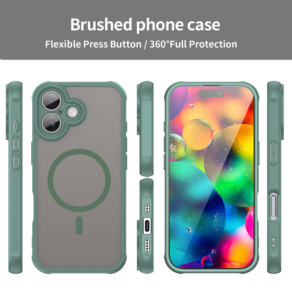 Husa de protectie Techsuit HaloFrost II MagSafe compatibil cu iPhone 17, Verde