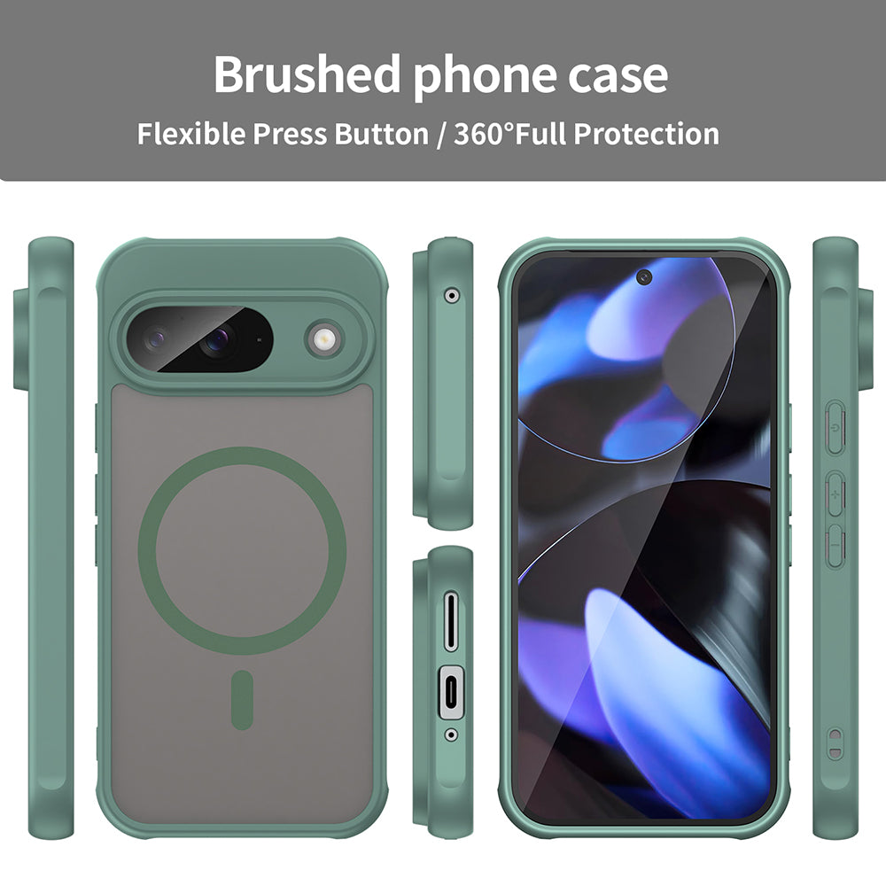 Husa de protectie Techsuit HaloFrost II MagSafe compatibil cu Google Pixel 9, Verde