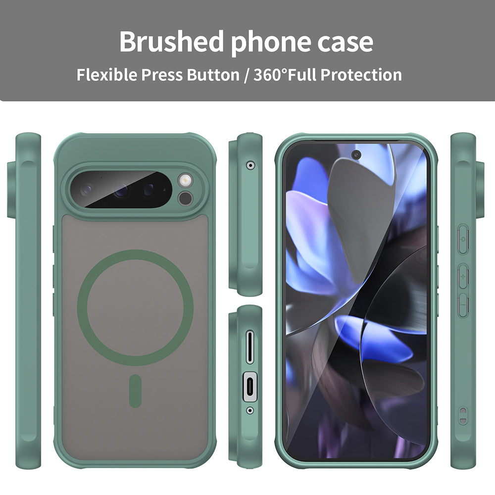 Husa de protectie Techsuit HaloFrost II MagSafe compatibil cu Google Pixel 9 Pro, Verde