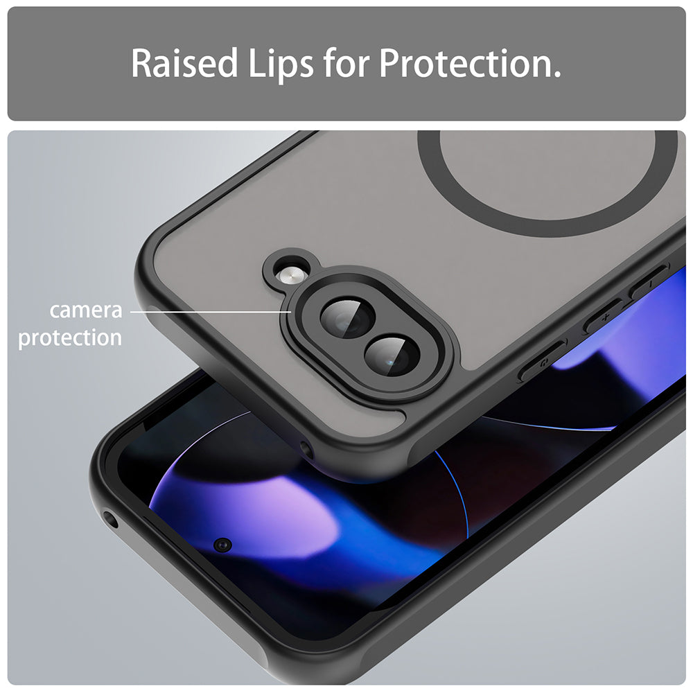 Husa de protectie Techsuit HaloFrost II MagSafe compatibil cu Google Pixel 9a, Negru
