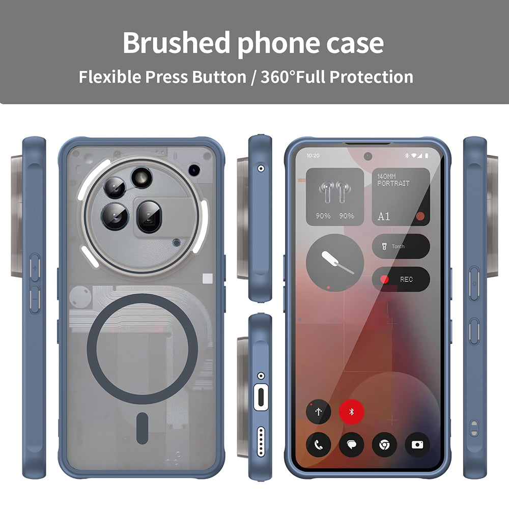 Husa de protectie Techsuit HaloFrost II MagSafe compatibil cu Nothing Phone (3a) Pro, Bleumarin