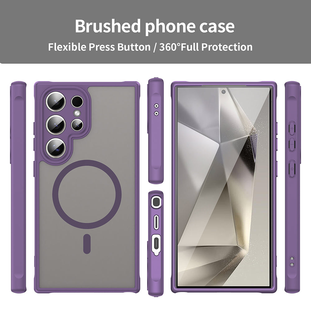 Husa de protectie Techsuit HaloFrost II MagSafe compatibil cu Samsung Galaxy S24 Ultra, Mov