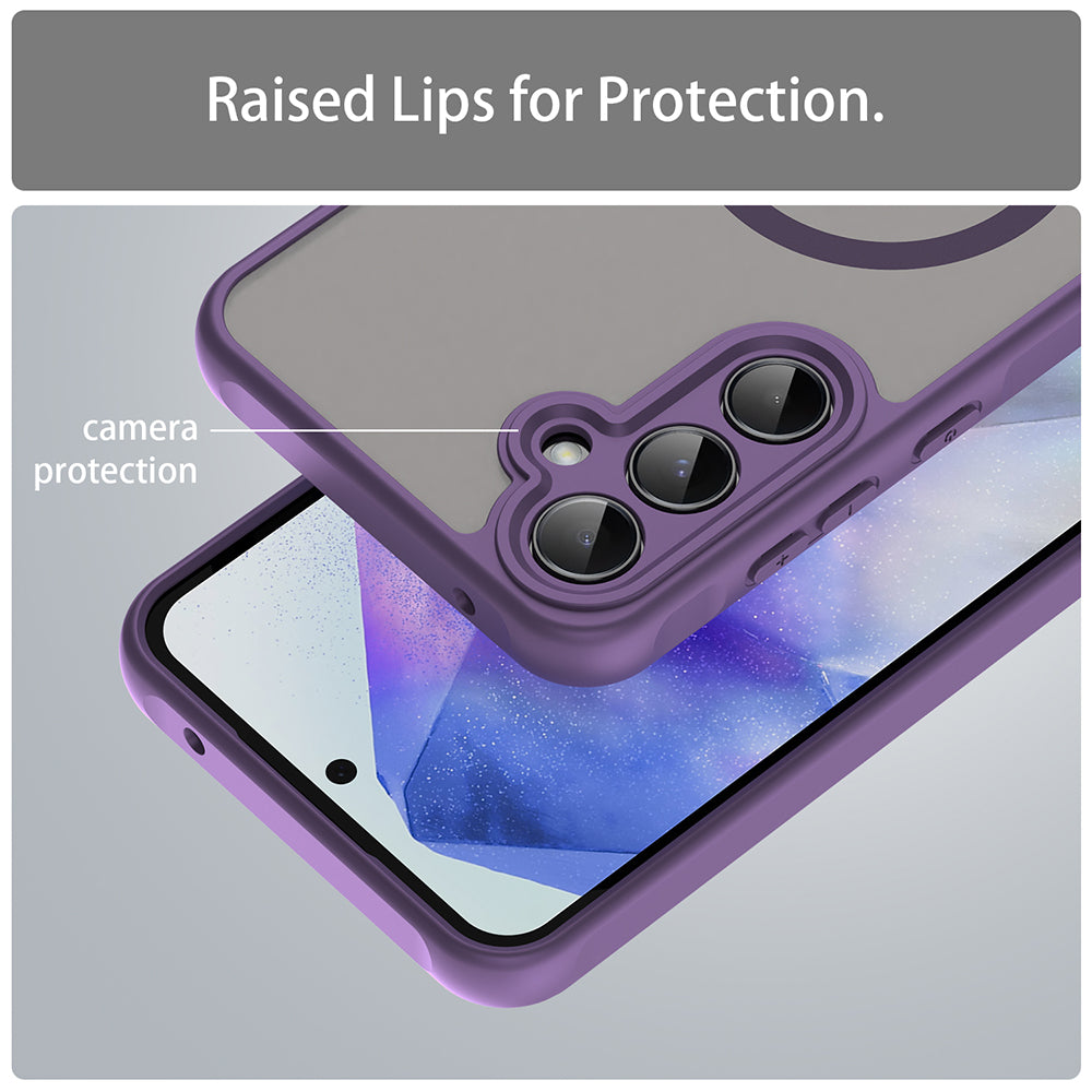 Husa de protectie Techsuit HaloFrost II MagSafe compatibil cu Samsung Galaxy A35 5G, Mov