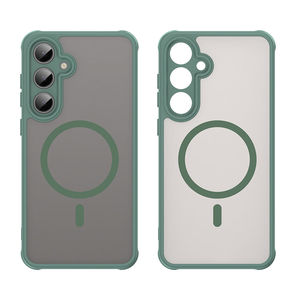 Husa de protectie Techsuit HaloFrost II MagSafe compatibil cu Samsung Galaxy S24 FE, Verde