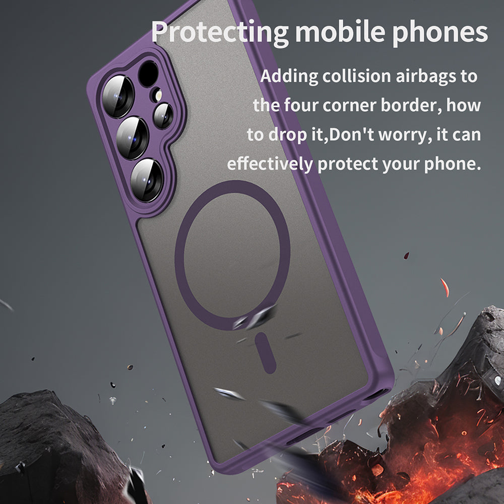 Husa de protectie Techsuit HaloFrost II MagSafe compatibil cu Samsung Galaxy S25 Ultra, Mov