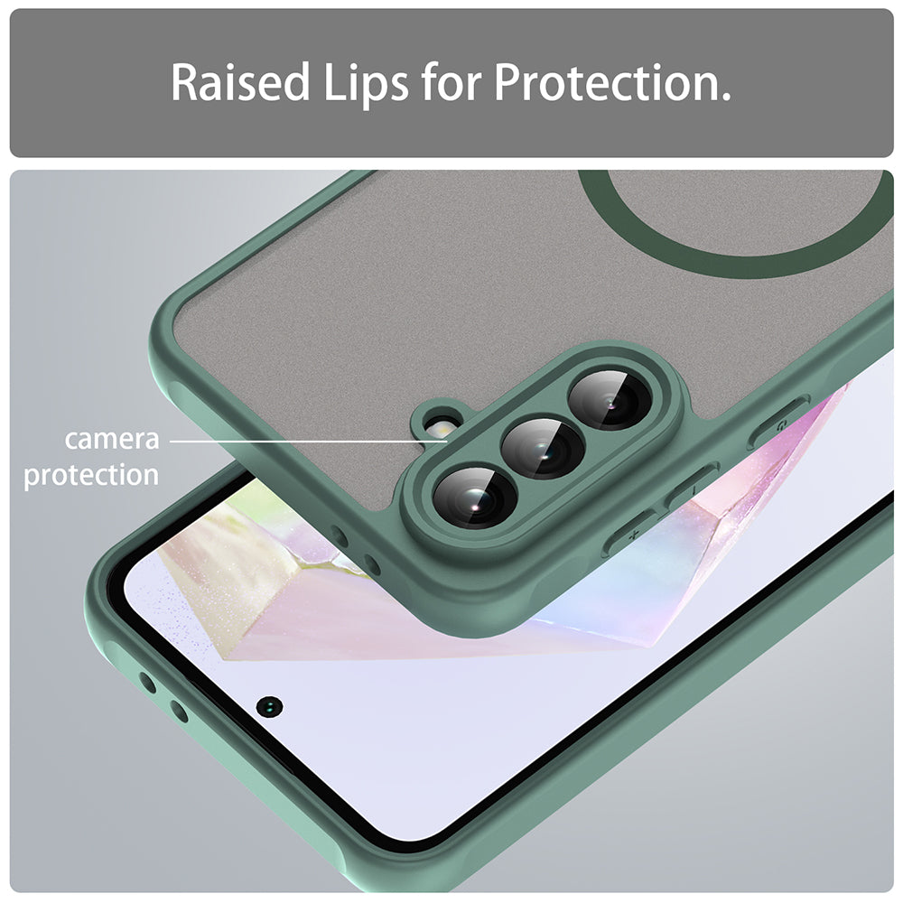 Husa de protectie Techsuit HaloFrost II MagSafe compatibil cu Samsung Galaxy A36 5G, Verde
