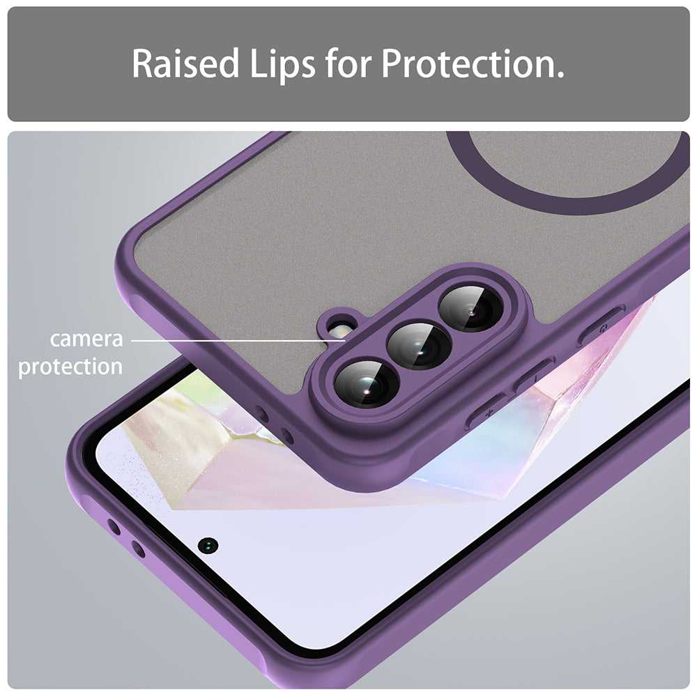 Husa de protectie Techsuit HaloFrost II MagSafe compatibil cu Samsung Galaxy A56 5G, Mov