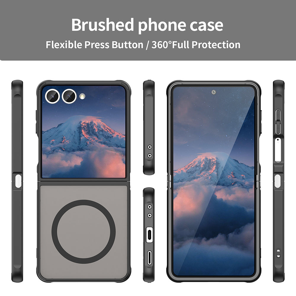 Husa de protectie Techsuit HaloFrost II MagSafe compatibil cu Samsung Galaxy Z Flip7, Negru
