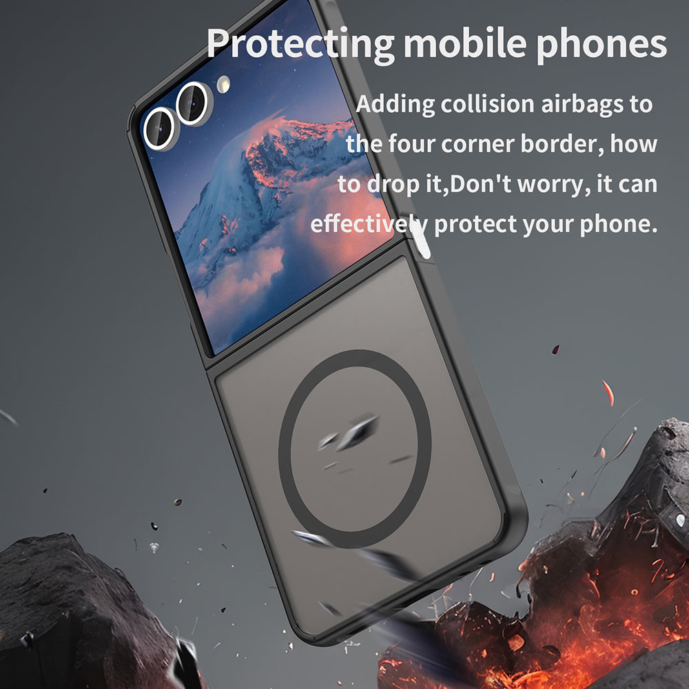 Husa de protectie Techsuit HaloFrost II MagSafe compatibil cu Samsung Galaxy Z Flip7, Negru