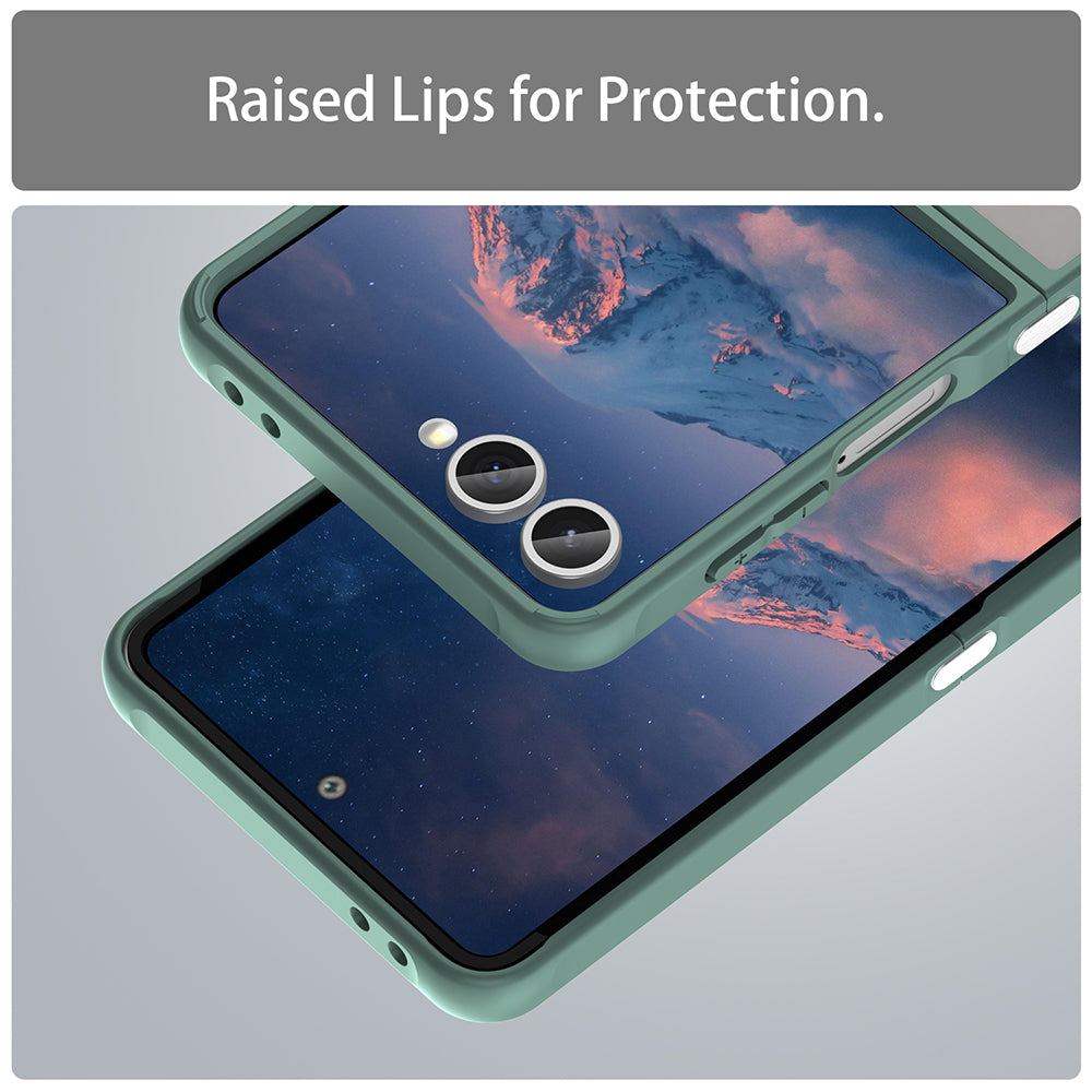 Husa de protectie Techsuit HaloFrost II MagSafe compatibil cu Samsung Galaxy Z Flip7, Verde