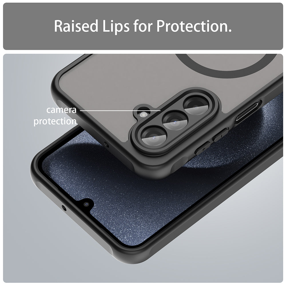 Husa de protectie Techsuit HaloFrost II MagSafe compatibil cu Samsung Galaxy A17 5G / A17 4G, Negru