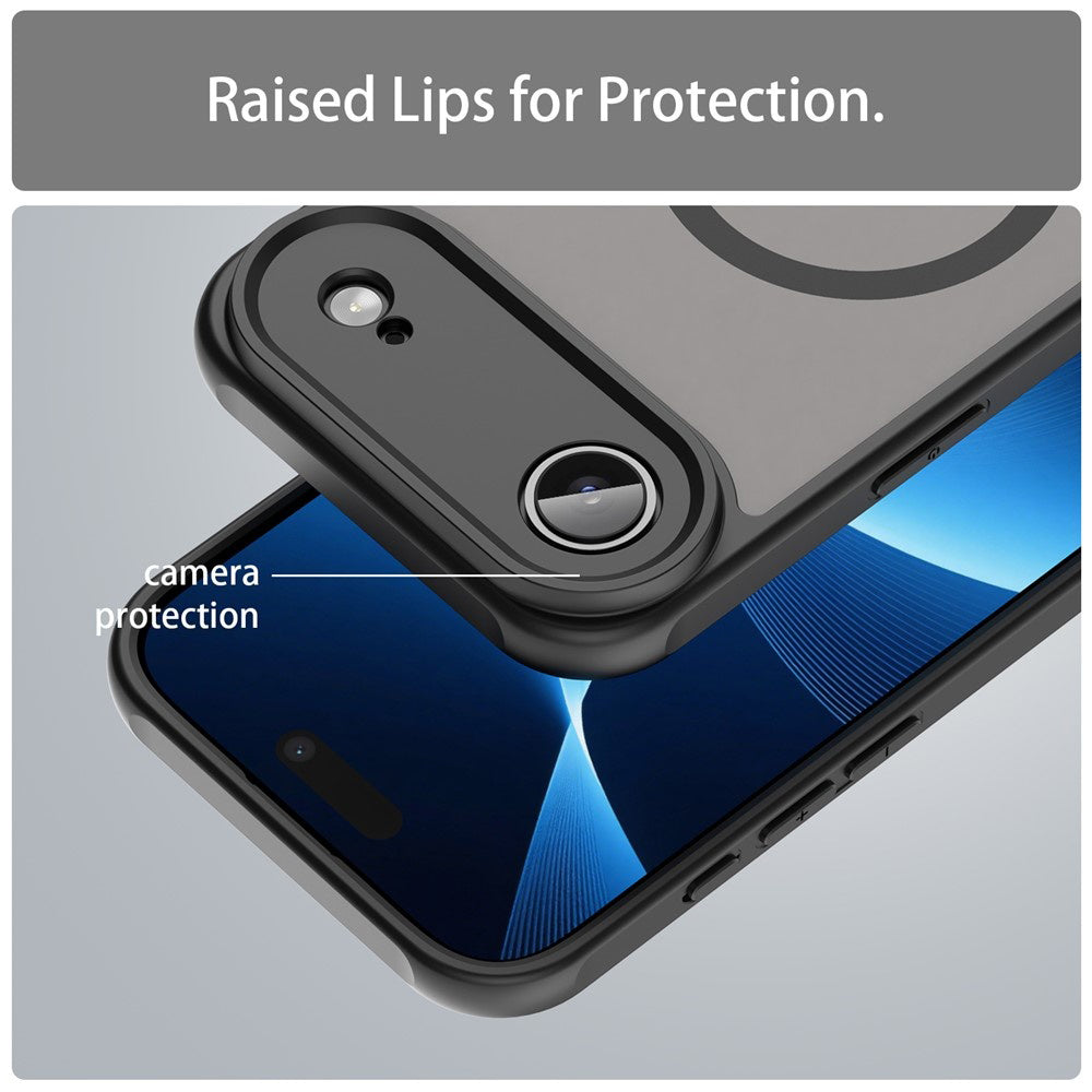 Husa de protectie Techsuit HaloFrost II MagSafe compatibil cu iPhone 17 Air, Negru
